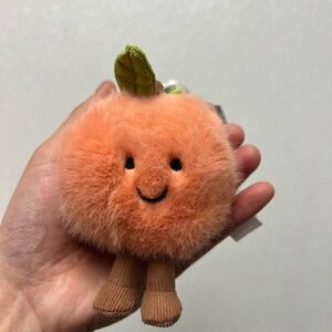 Jellycat Peach Bag Charm BNWT